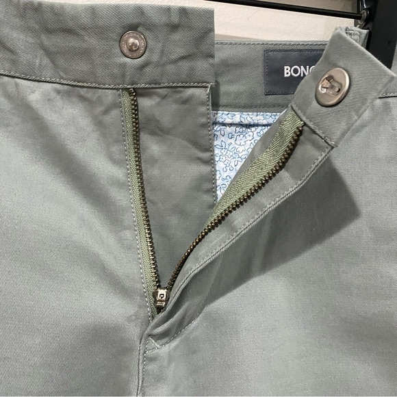 BONOBOS Stretch Washed Chino Shorts Gray 9” Inseam Casual Coastal Size 28 - Picture 3 of 10